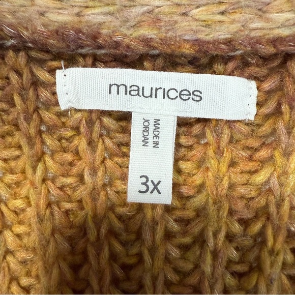 Maurices Spacedye Wave Stitch 3/4 Sleeve Cardigan Plus Size 3X - Picture 6 of 8